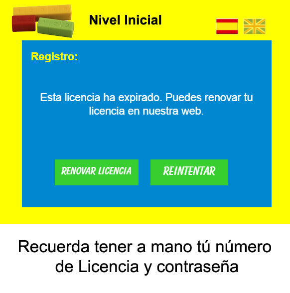 Renovar Licencia Método Digital para Regletas. Nivel Inicial - Lado